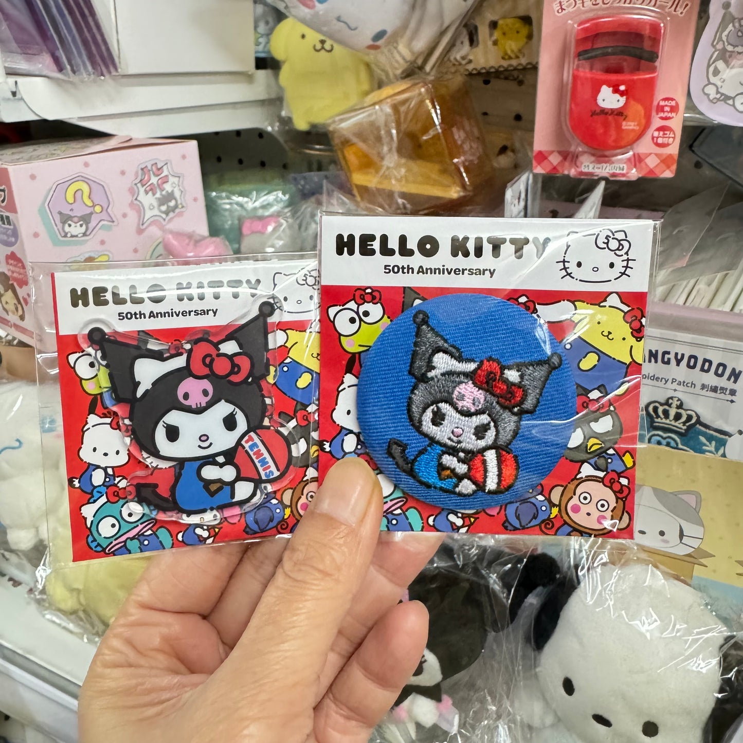 Kuromi x Hello Kitty 50週年 磁石+襟章