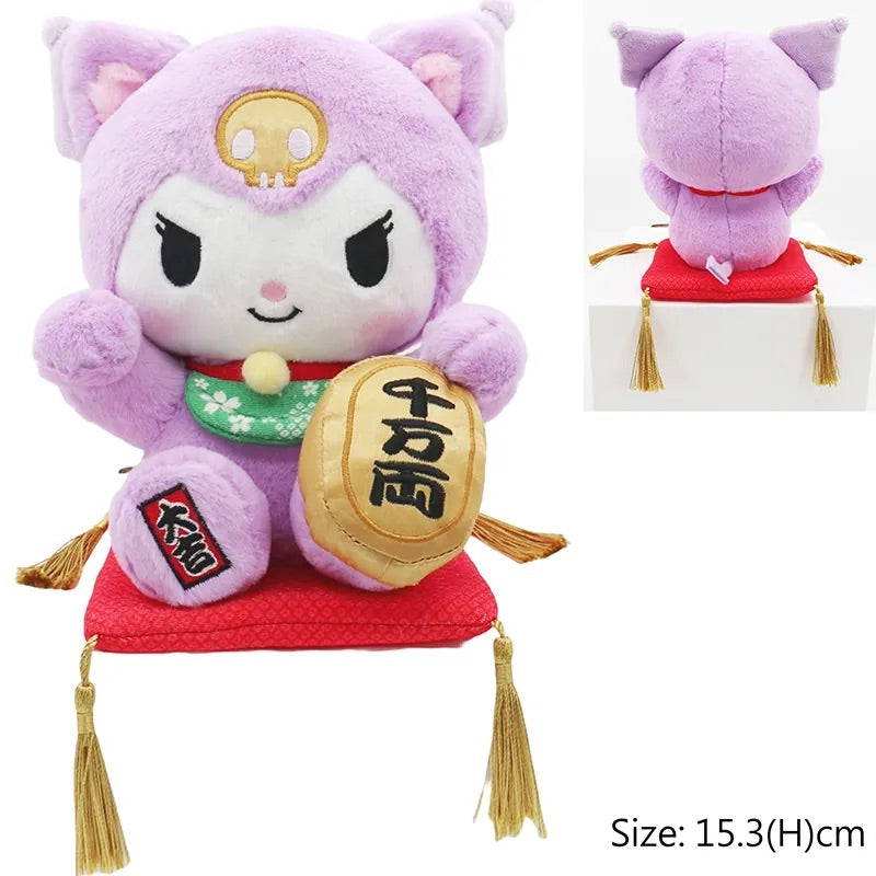 Kuromi 招財貓公仔