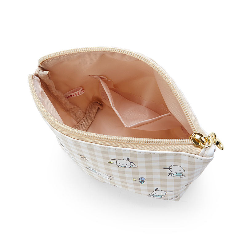 Pochacco 格仔皮製拉鍊袋