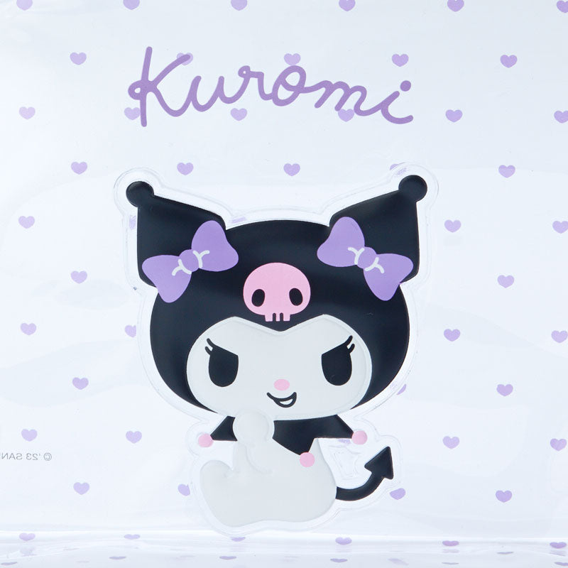 Kuromi 透明波點拉鍊袋