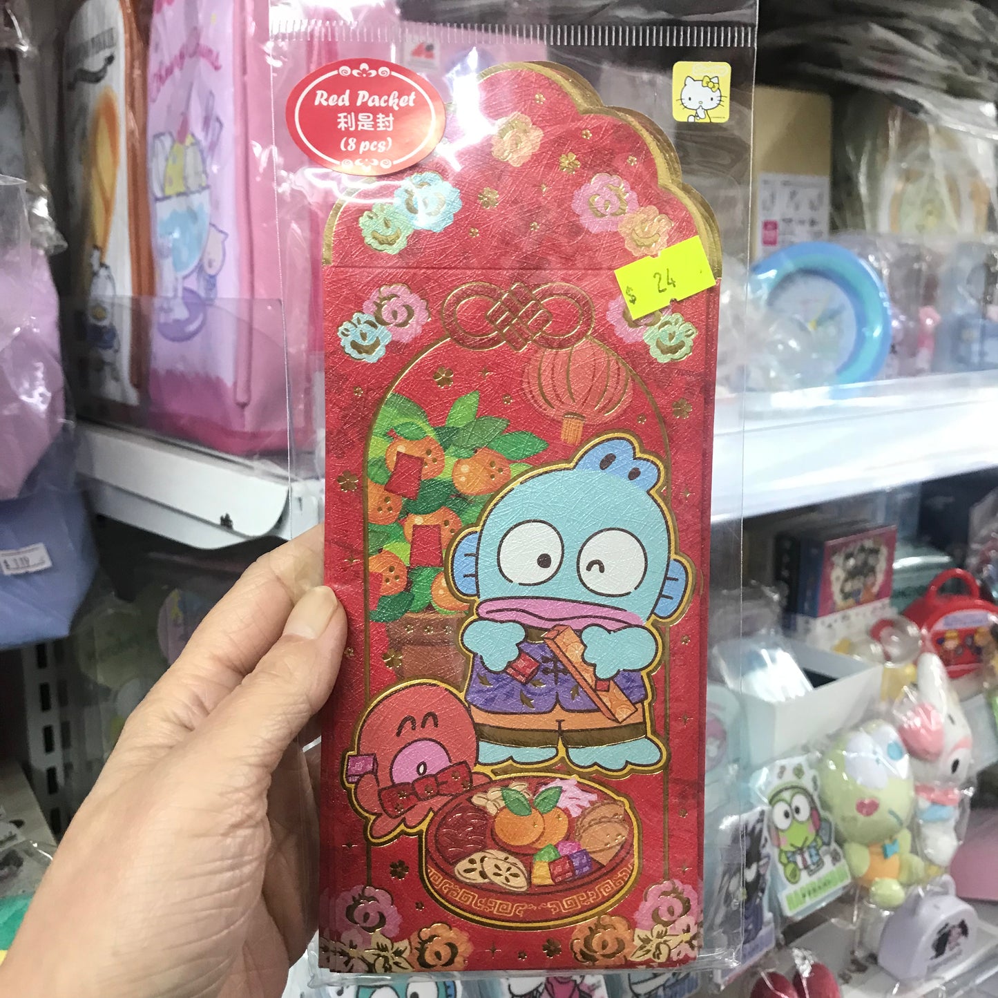 Hangyodon 紅色利是封(大) - 8個