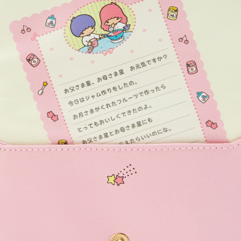 Little Twin Stars 懷舊信封造型皮製拉鍊袋