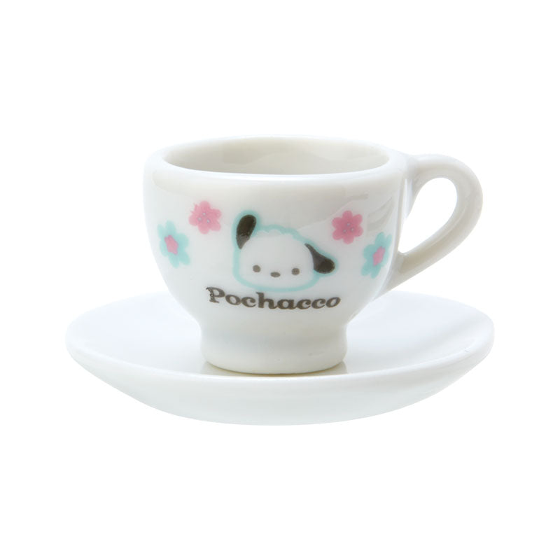 Pochacco 迷你陶瓷茶杯+茶壺+心形盒仔