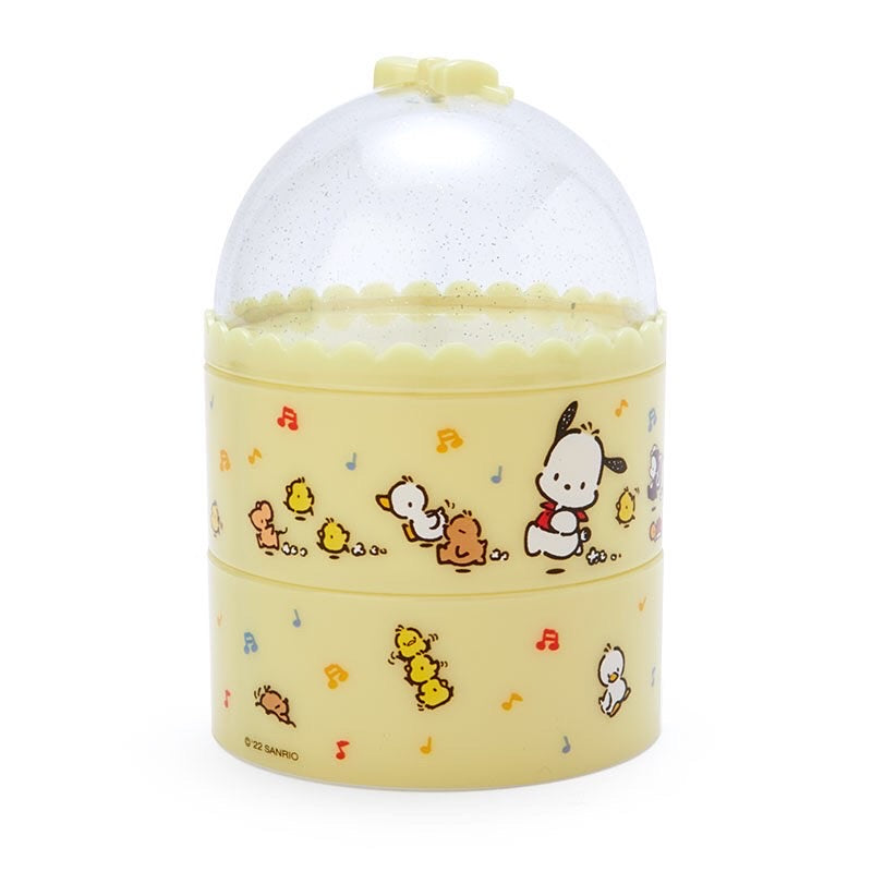 Pochacco 透明蓋圓形兩層收納盒