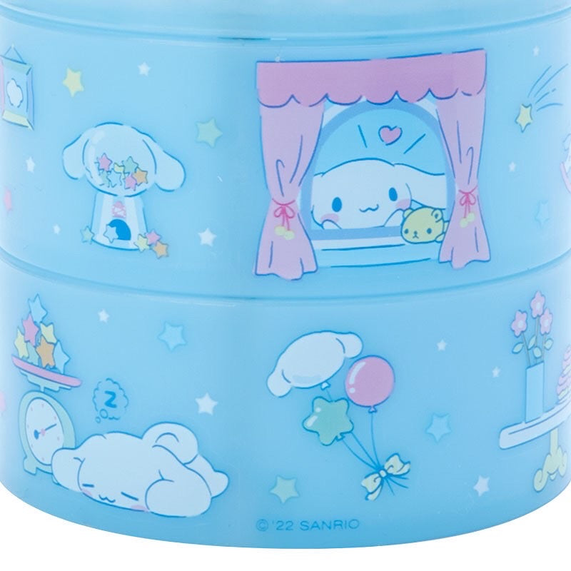 Cinnamoroll 透明蓋圓形兩層收納盒