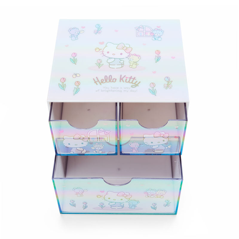 Hello Kitty 幻彩3格櫃桶