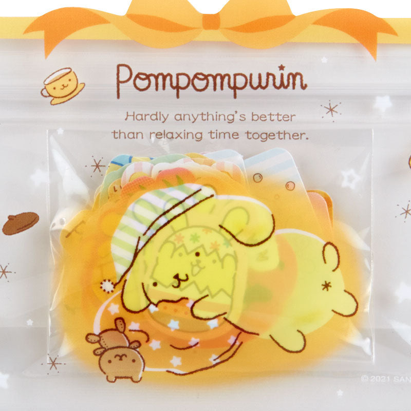 PomPomPurin 蝴蝶密實袋貼紙