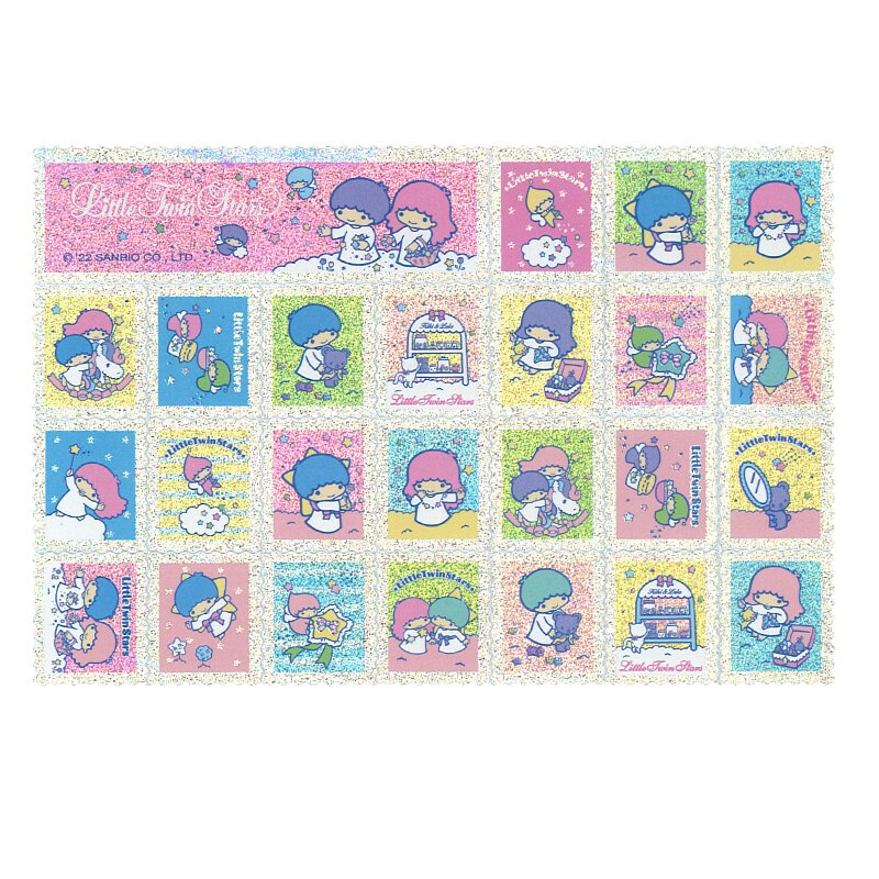 Little Twin Stars 郵票造型貼紙套裝