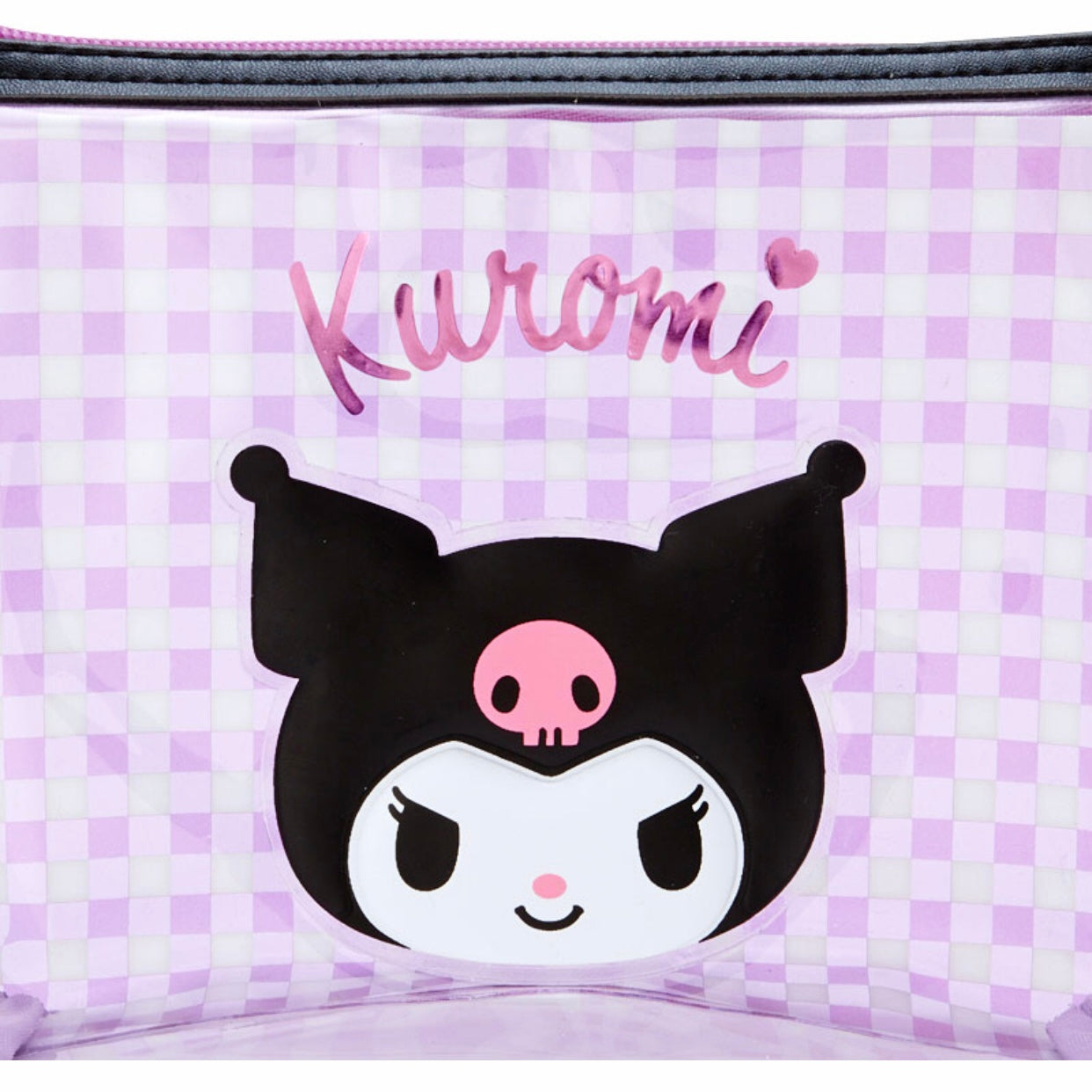 Kuromi 透明格仔拉鍊袋