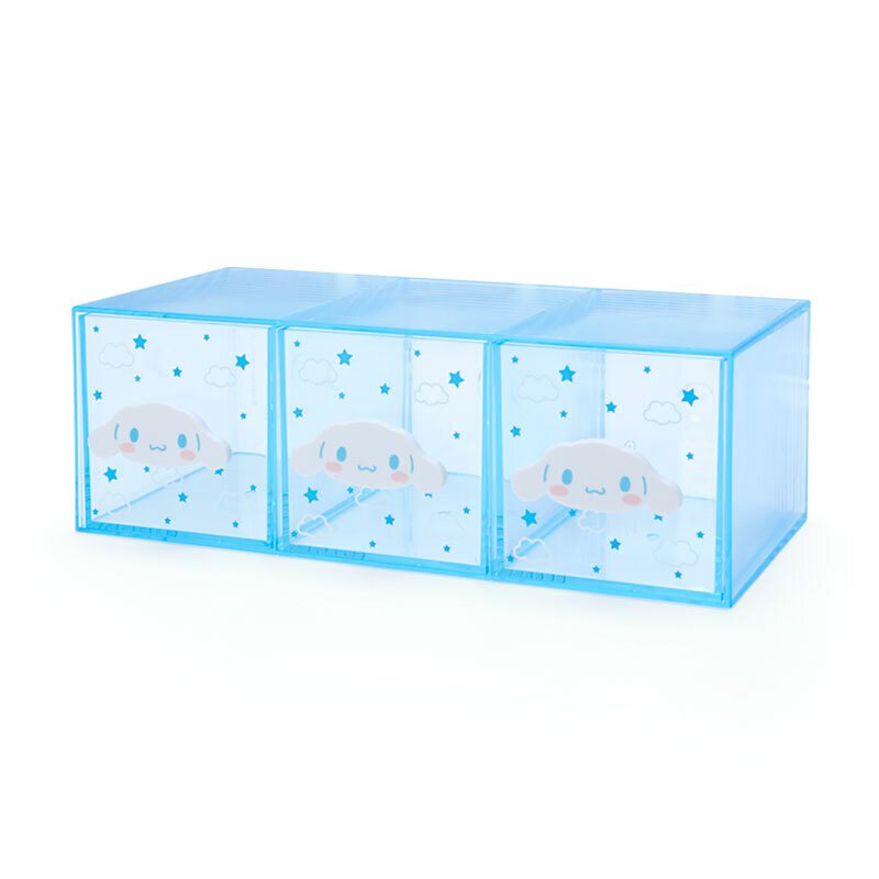 Cinnamoroll 透明3格櫃桶