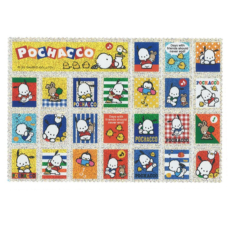 Pochacco 郵票造型貼紙套裝