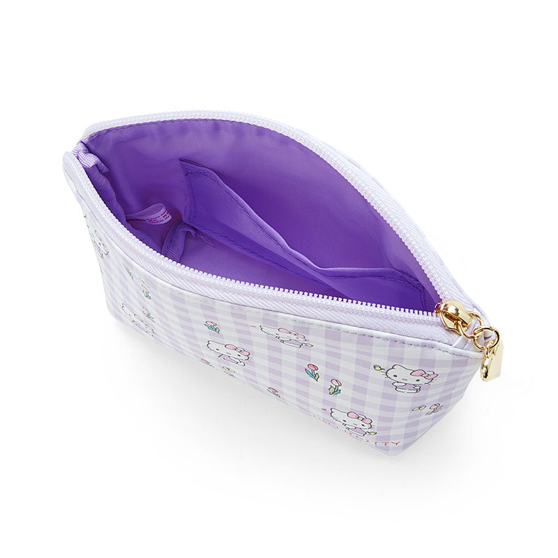Hello Kitty 格仔皮製拉鍊袋