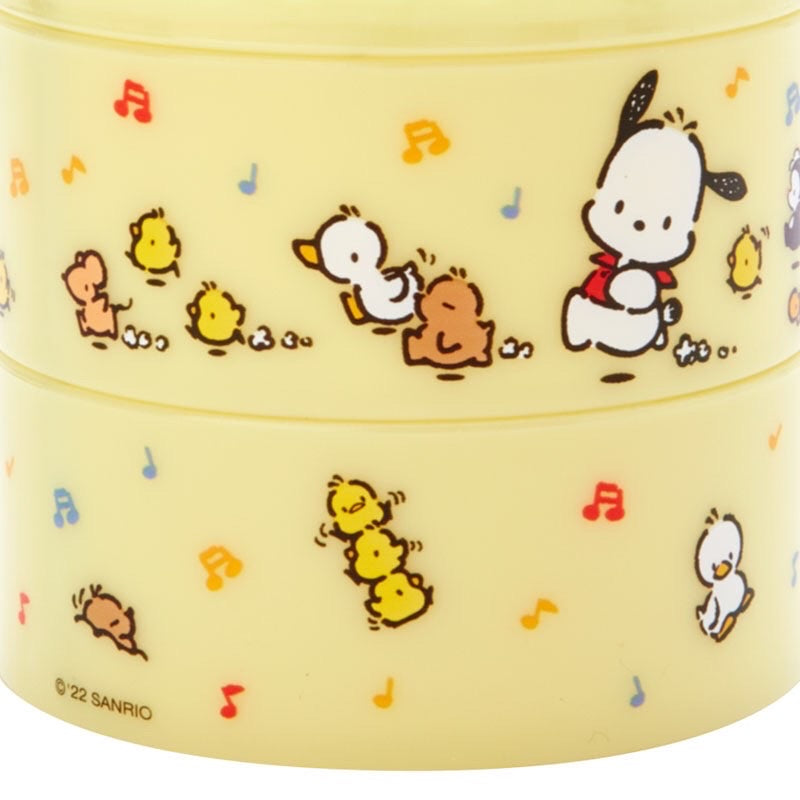 Pochacco 透明蓋圓形兩層收納盒