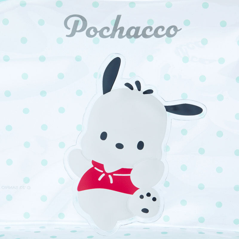 Pochacco 透明波點拉鍊袋