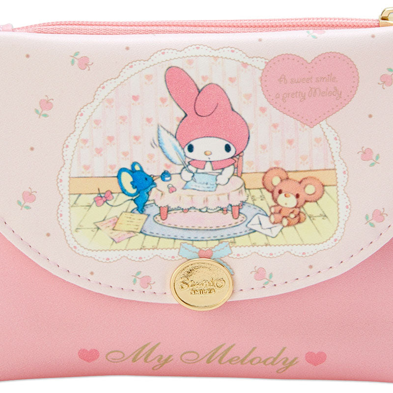 My Melody 懷舊信封造型皮製拉鍊袋