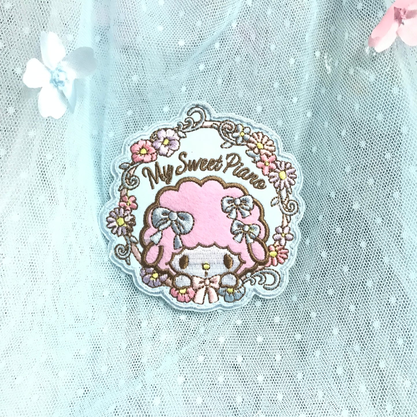 My Sweet Piano 紗網手挽袋連PVC收納小袋