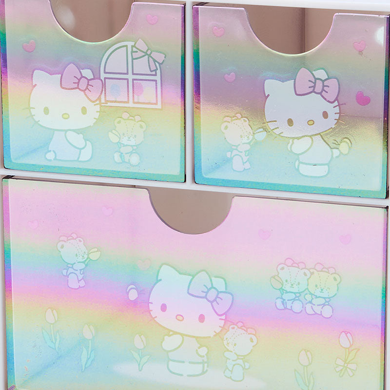 Hello Kitty 幻彩3格櫃桶