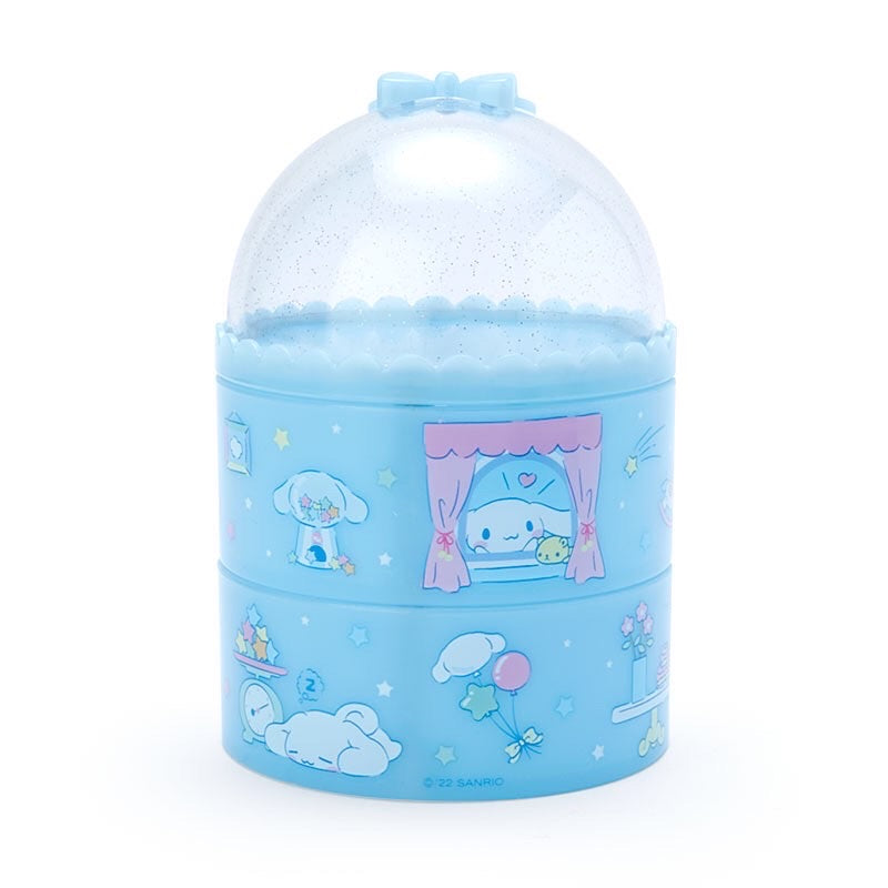 Cinnamoroll 透明蓋圓形兩層收納盒