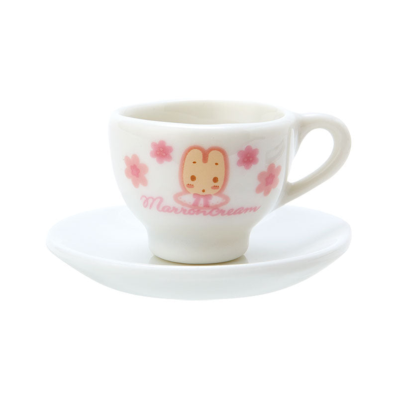 Marron Cream 迷你陶瓷茶杯+茶壺+心形盒仔
