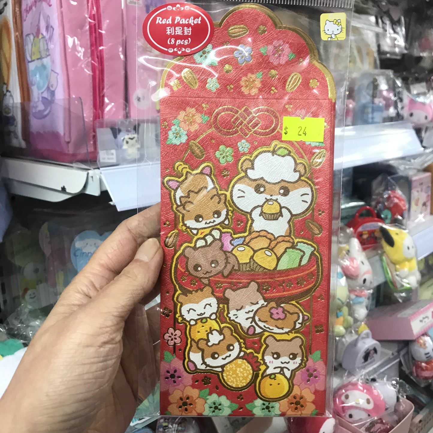 CoroCoroKuririn 紅色利是封(大) - 8個