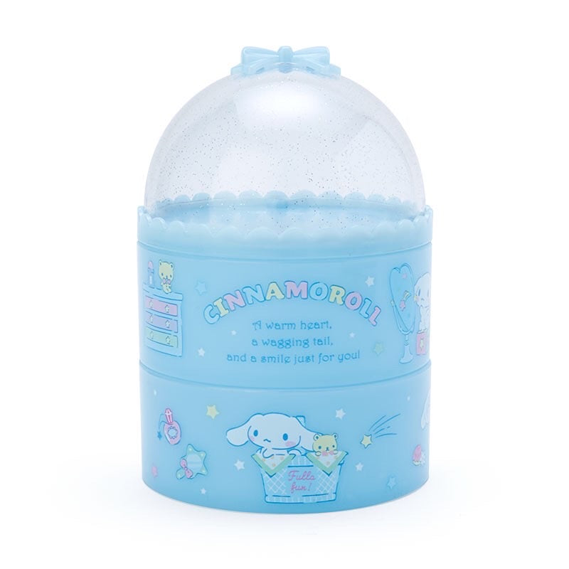 Cinnamoroll 透明蓋圓形兩層收納盒