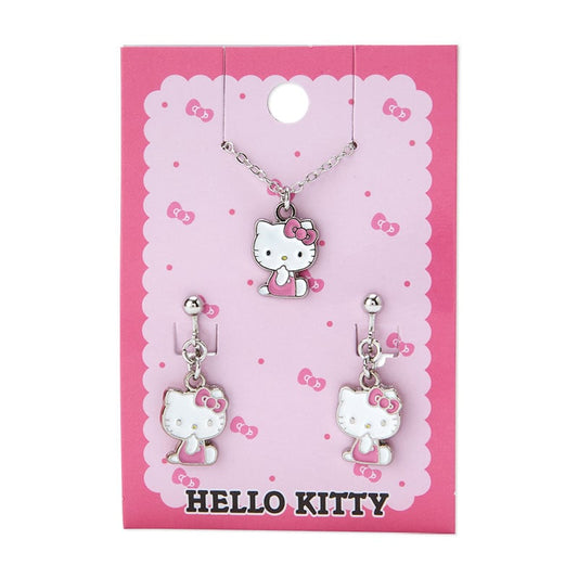 Hello Kitty 頸鏈耳環套裝