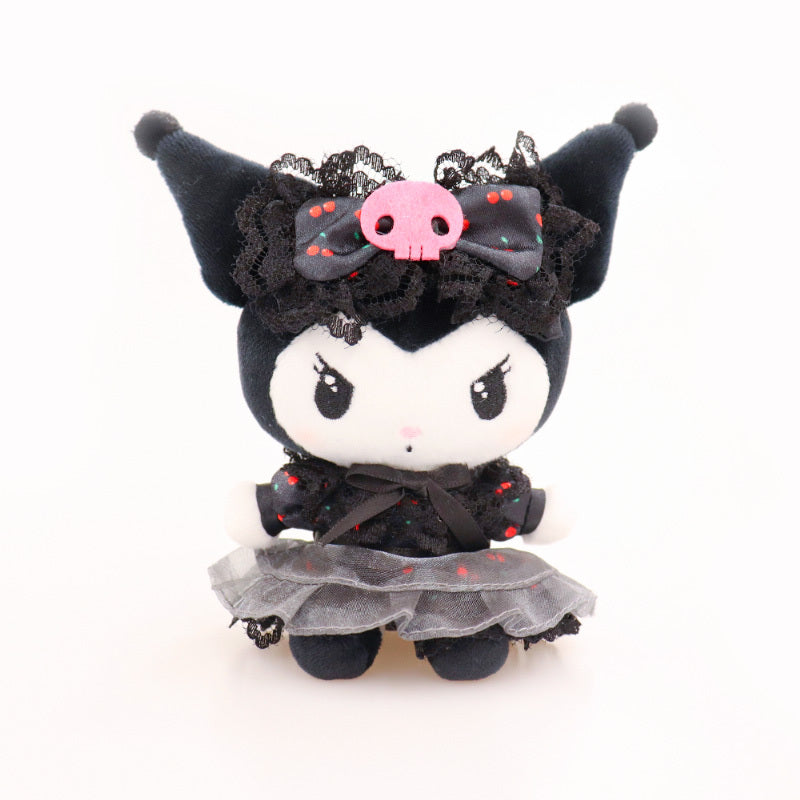 Kuromi 櫻桃黑色裙公仔掛件