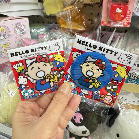 Minna No Tabo x Hello Kitty 50週年 磁石+襟章