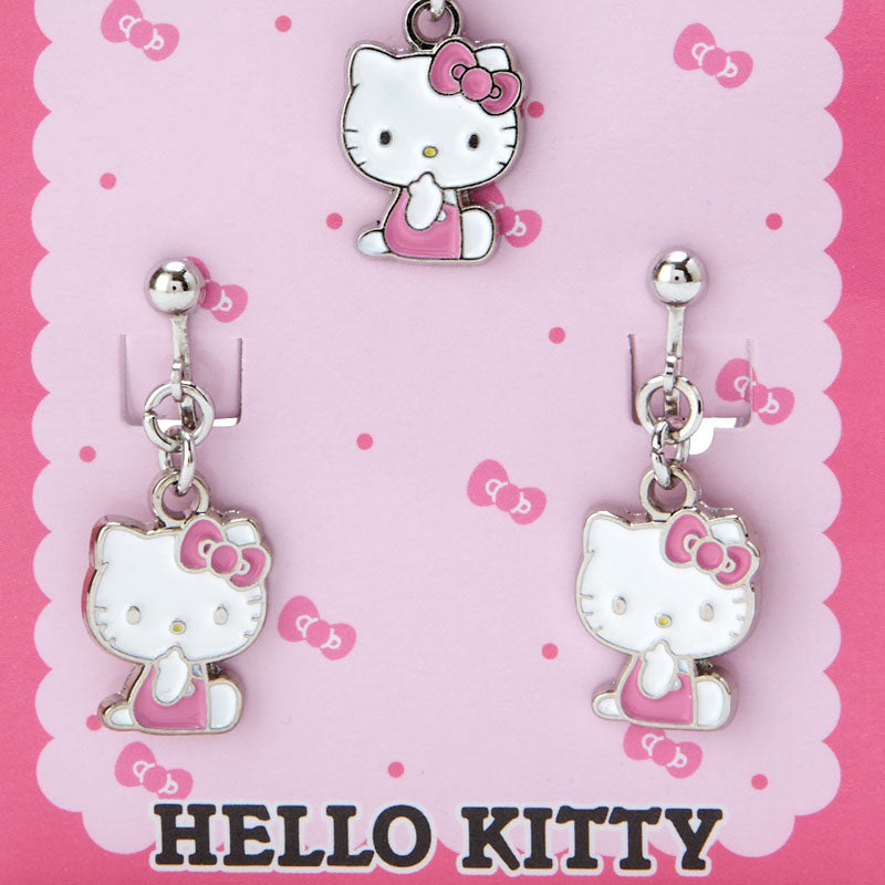 Hello Kitty 頸鏈耳環套裝