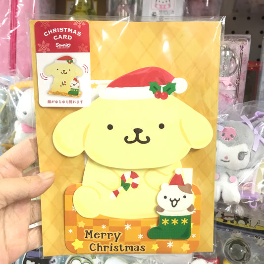 PomPomPurin 立體搖擺聖誕咭