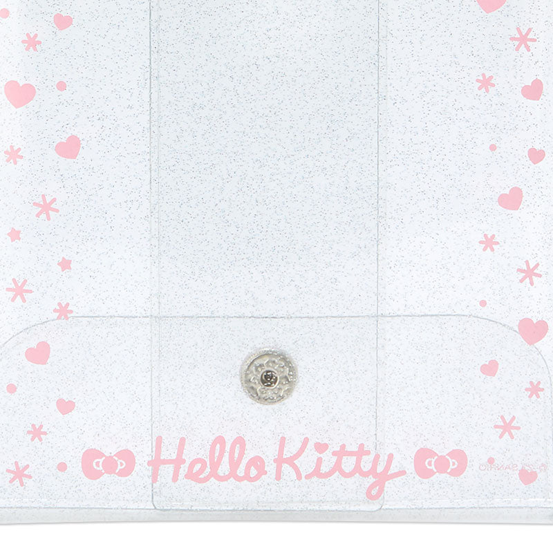 Hello Kitty 透明收納袋配心形匙扣