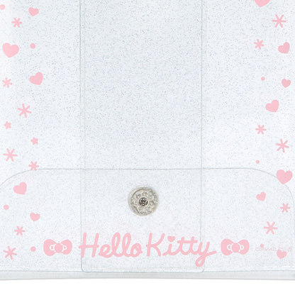 Hello Kitty 透明收納袋配心形匙扣