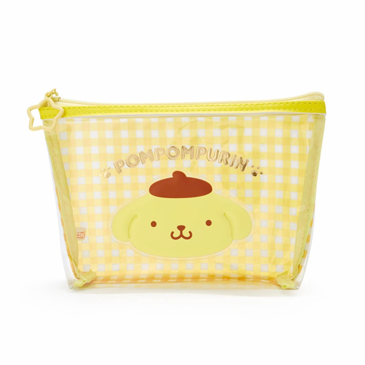 PomPomPurin 透明格仔拉鍊袋