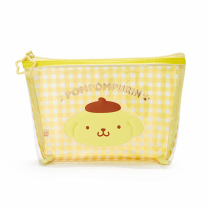 PomPomPurin 透明格仔拉鍊袋