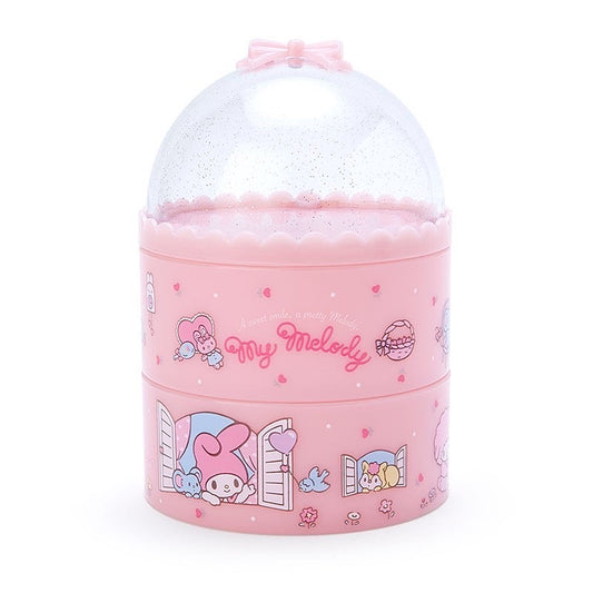 My Melody 透明蓋圓形兩層收納盒