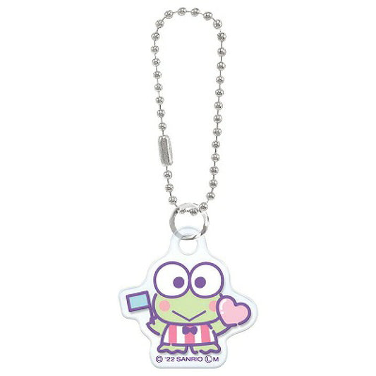 Keroppi 抱心膠牌掛飾