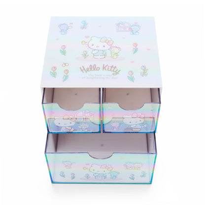 Hello Kitty 幻彩3格櫃桶