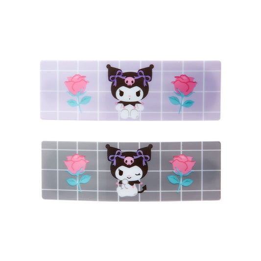 Kuromi 2個裝格仔髮夾