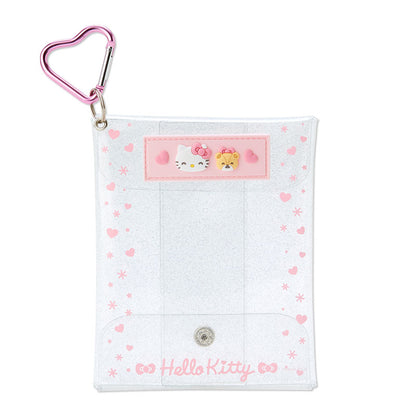Hello Kitty 透明收納袋配心形匙扣