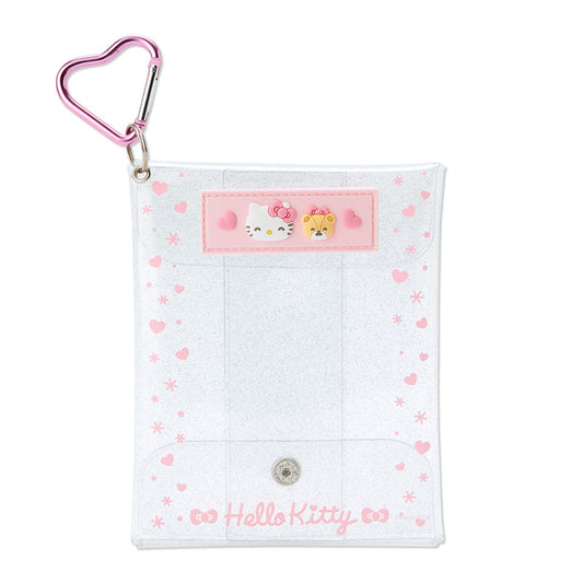 Hello Kitty 透明收納袋配心形匙扣