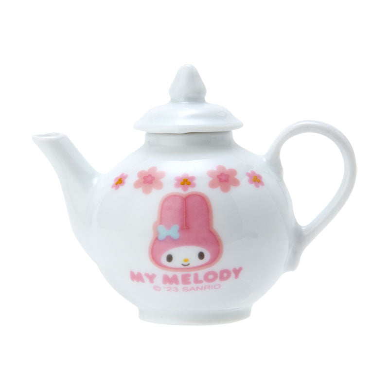 My Melody 迷你陶瓷茶杯+茶壺+心形盒仔