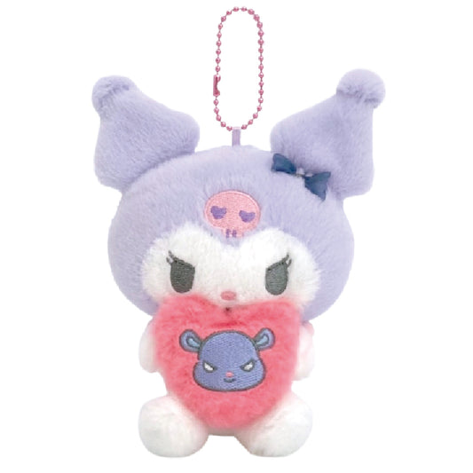 Kuromi 抱住朋友仔心心公仔掛件