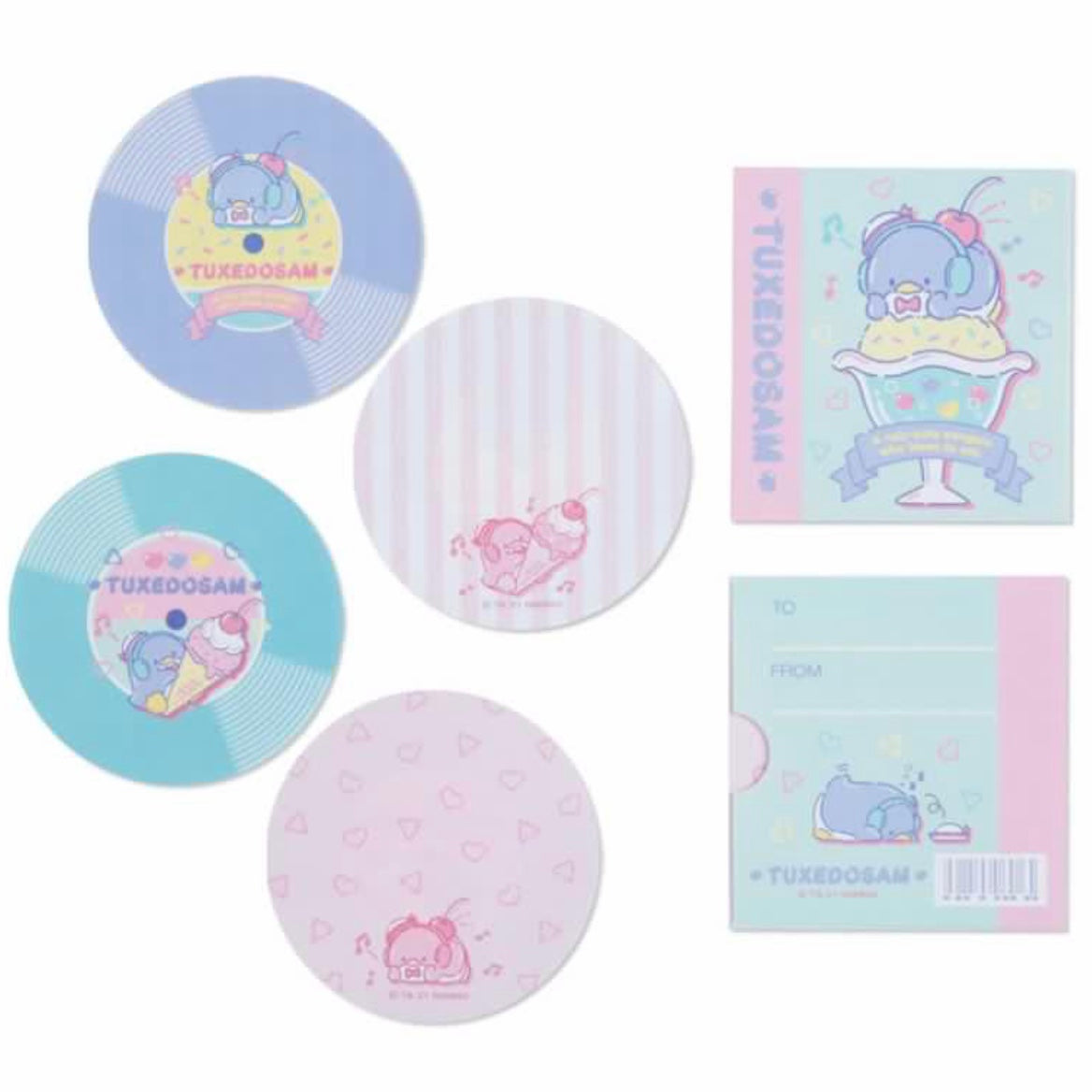 Tuxedosam 黑膠唱片造型Memo