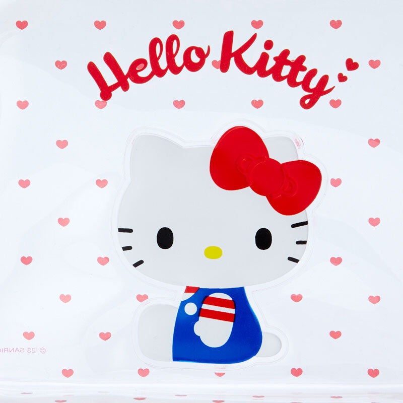 Hello Kitty 透明波點拉鍊袋