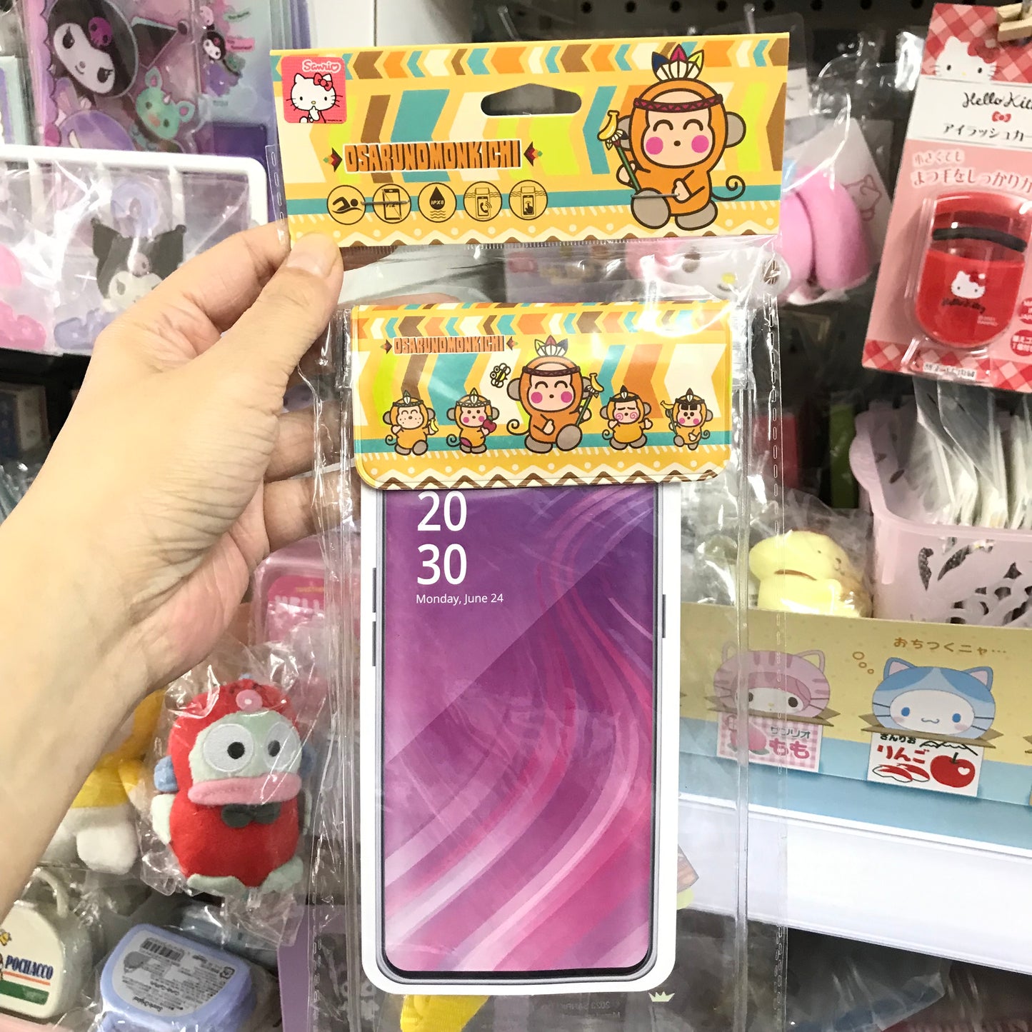 Monkichi 韓式三摺式手機防水袋