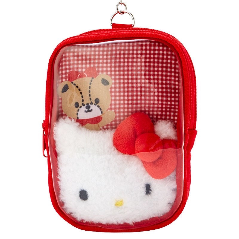 Hello Kitty 公仔頭透明拉鍊袋