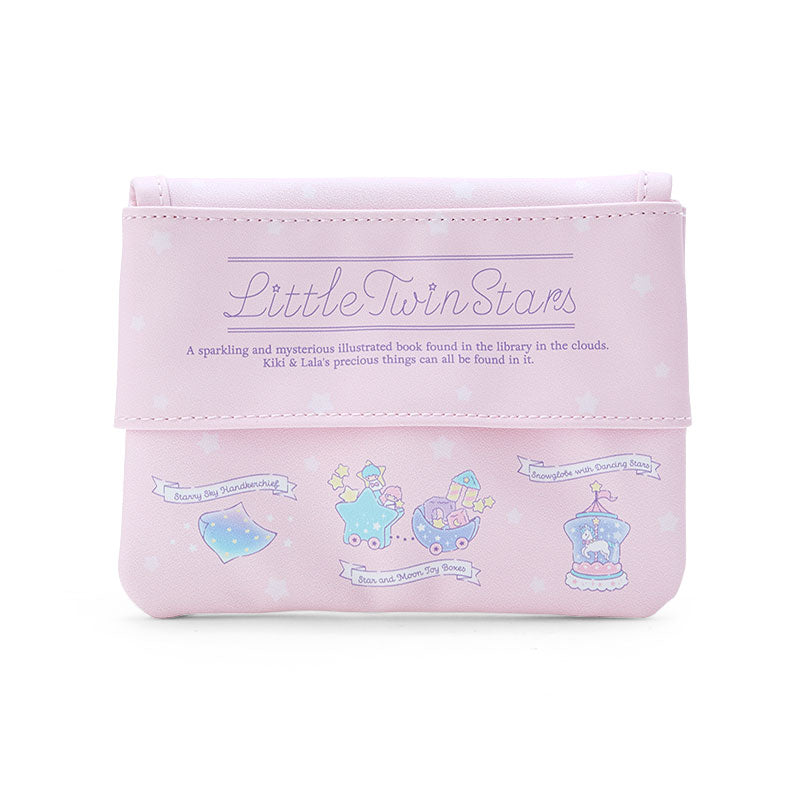 Little Twin Stars 圖鑑系列手巾仔連皮製袋