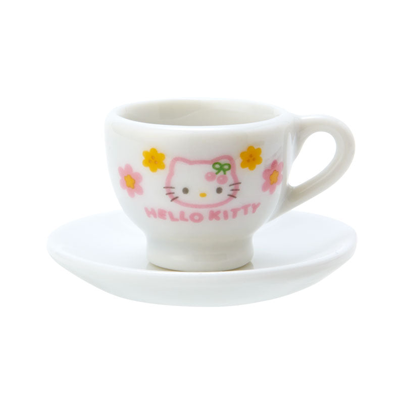 Hello Kitty 迷你陶瓷茶杯+茶壺+心形盒仔