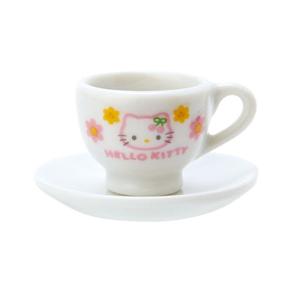 Hello Kitty 迷你陶瓷茶杯+茶壺+心形盒仔