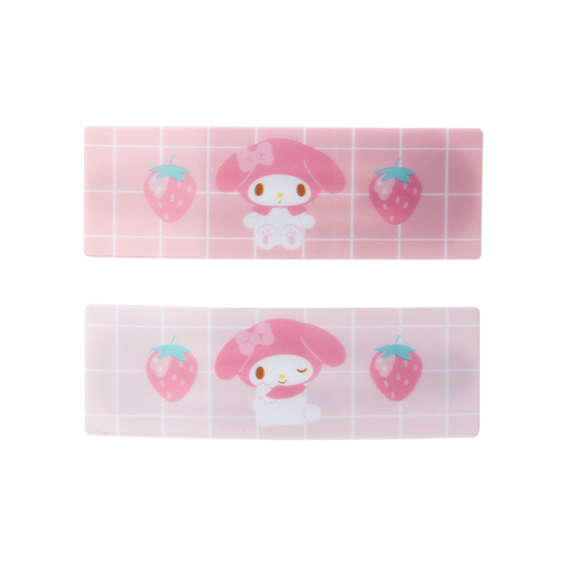 My Melody 2個裝格仔髮夾
